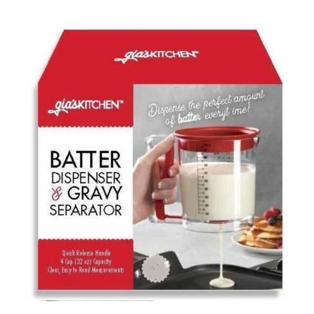 Gias Kitchen Pancake Batter Dispenser & Gravy Separator